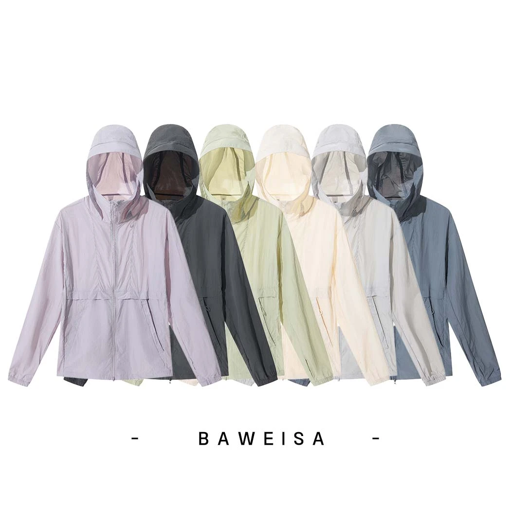 【冰爽透气防晒衣】BAWEISA新款防紫外线原纱UPF50+遮脸骑行户外