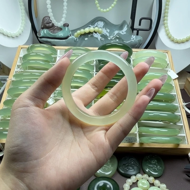 蛇纹石玉合金手镯