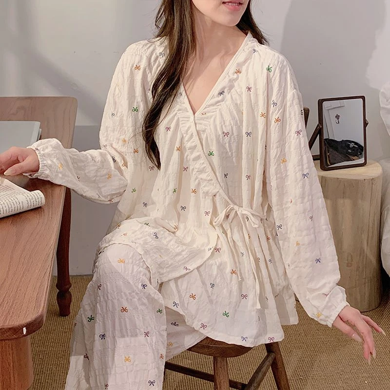 【4-9月】超薄提花云朵棉春夏季待产月子服孕妇哺乳睡衣怀孕哺乳期