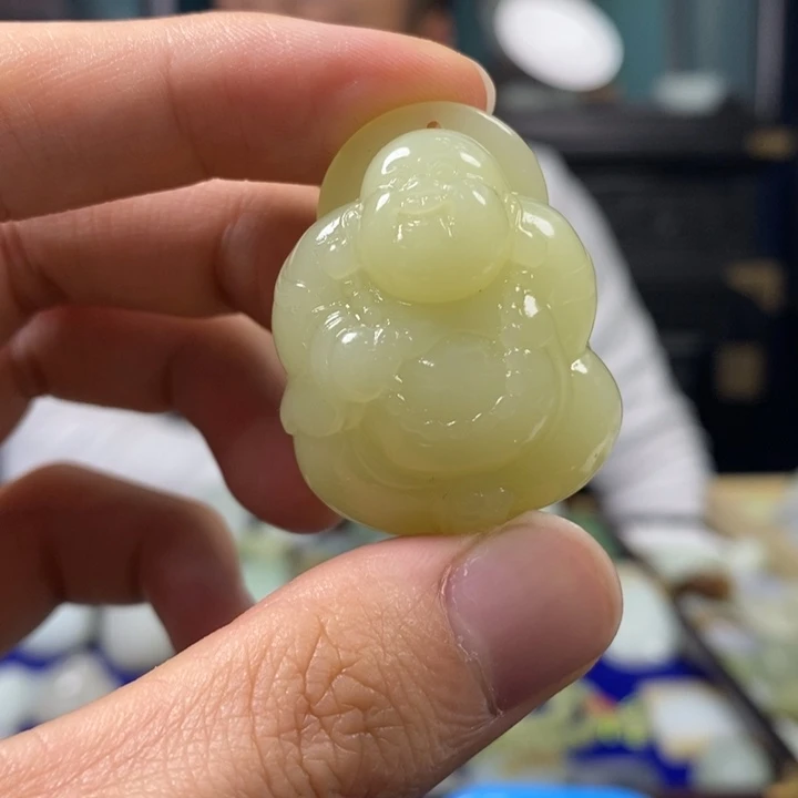 和田玉挂件未镶嵌青**雨