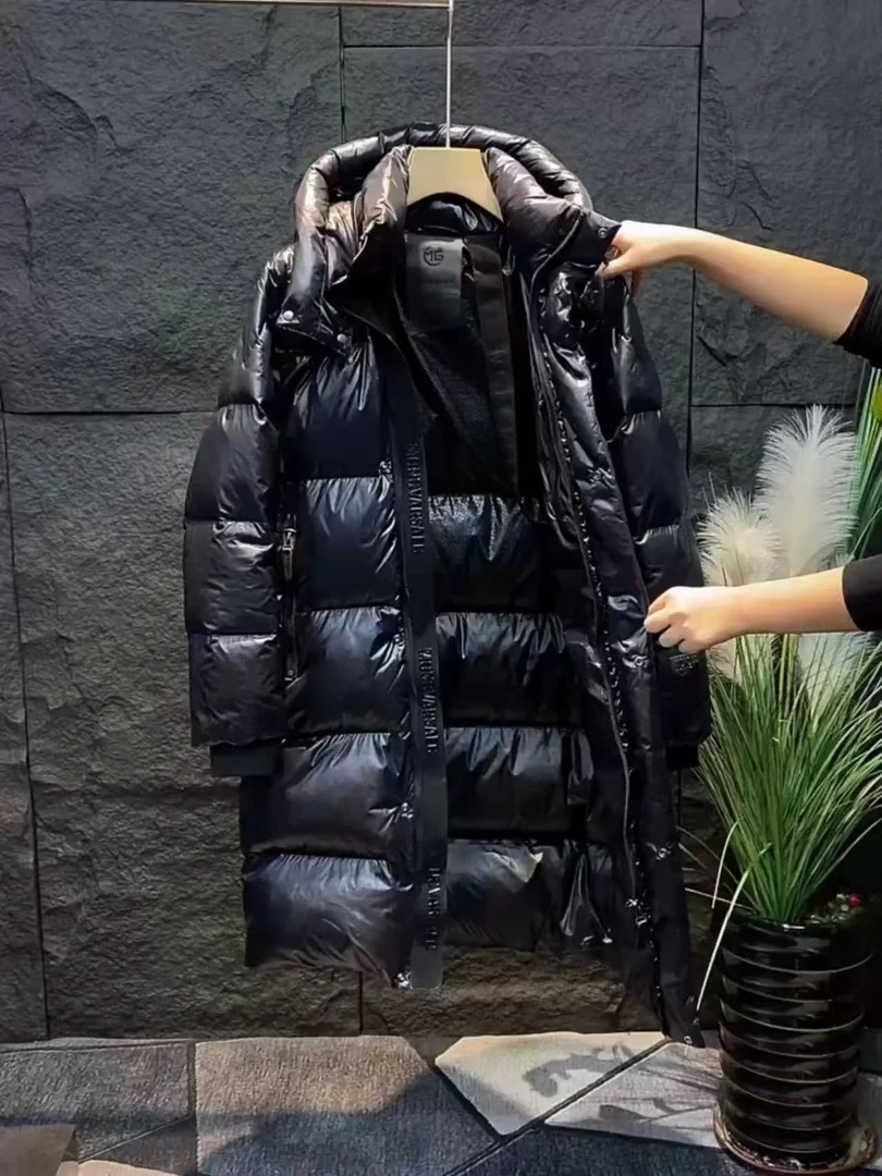 【恐怖如斯充绒量400-500g】2025男女同款冬季长款羽绒服超厚外套