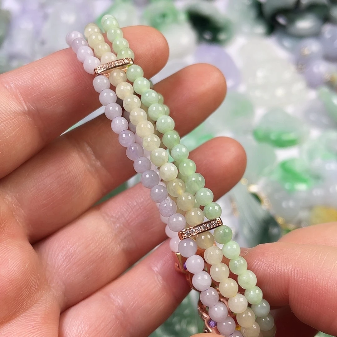 翡翠未镶嵌颈饰手串