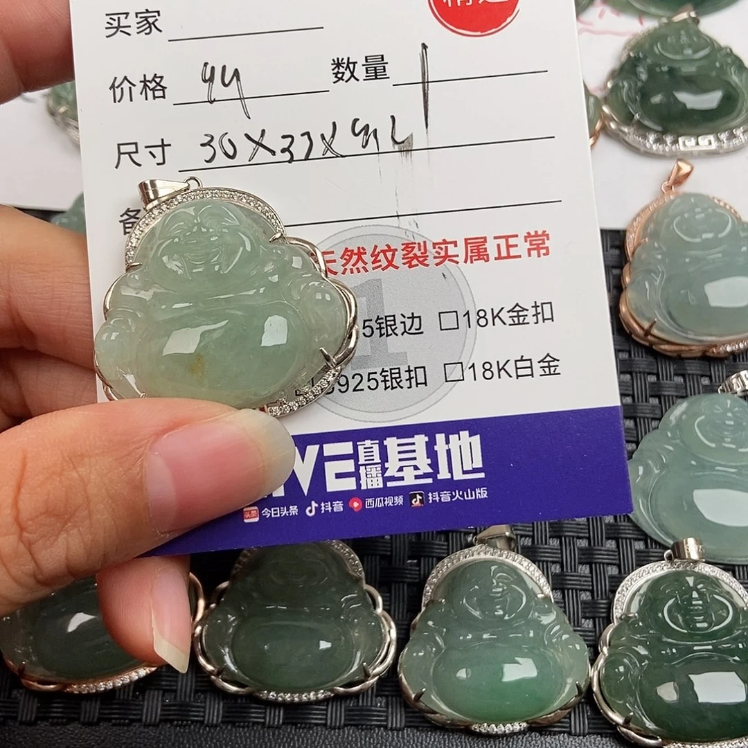 翡翠银S925镶嵌颈饰