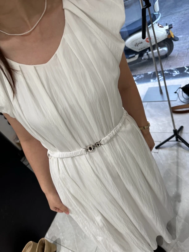 新款法式高级感收腰显瘦长款连衣裙小众复古气质女裙