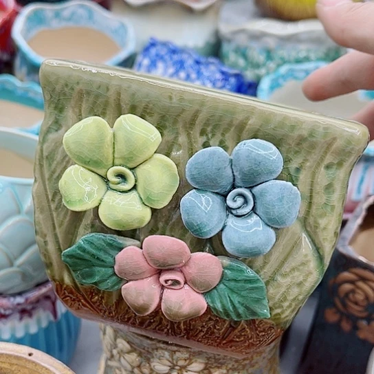 多肉绿植陶瓷花盆9.99包邮