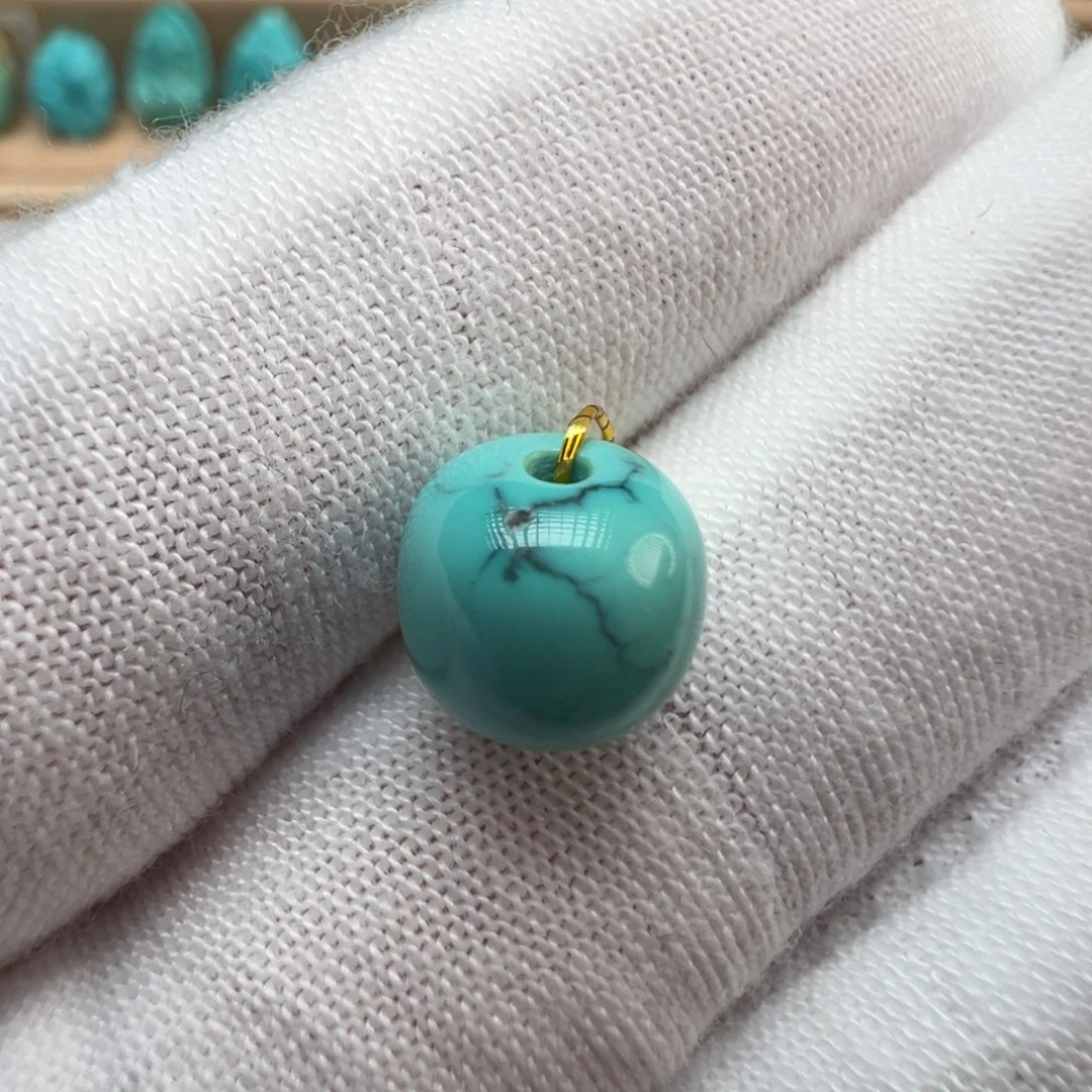 绿松石未镶嵌配饰8.4*7.7