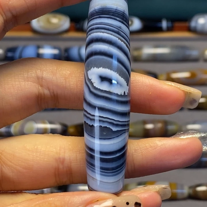 玛瑙/玉髓合金蓝沁