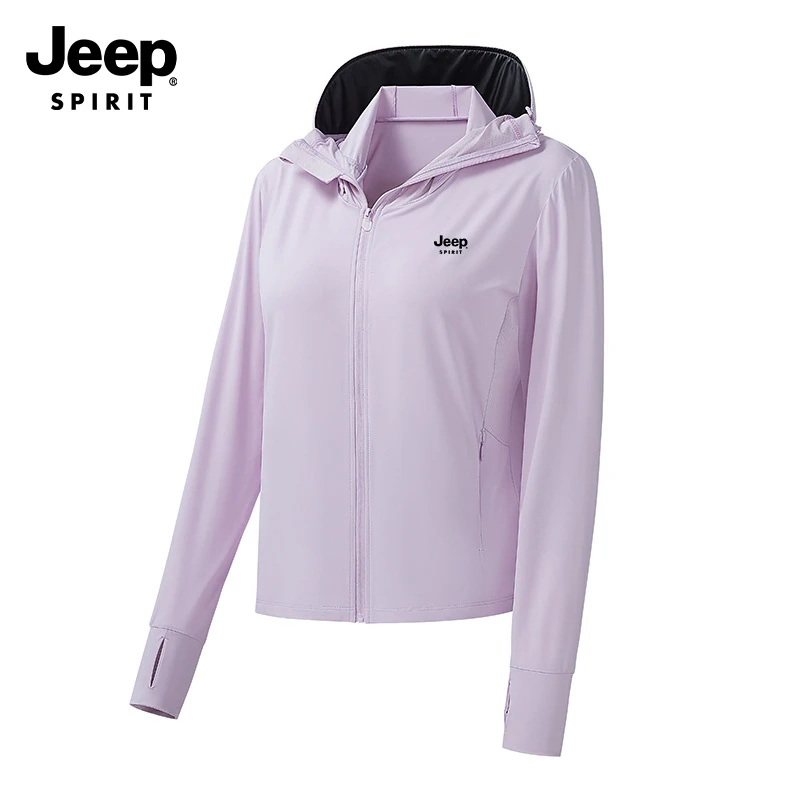 JEEP SPIRIT吉普户外凉感防晒衣男女款upf50+夏季轻薄冰丝防晒服