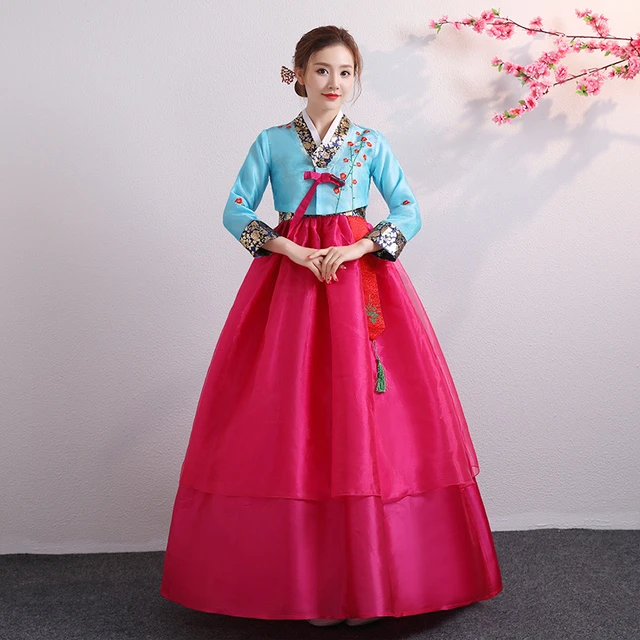 朝鲜舞蹈服装少数民族演出服女士练习裙延边鲜族韩服古装大长今