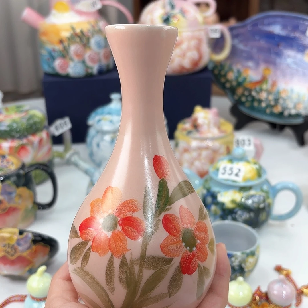 景德镇手绘高温釉下彩陶瓷茶具