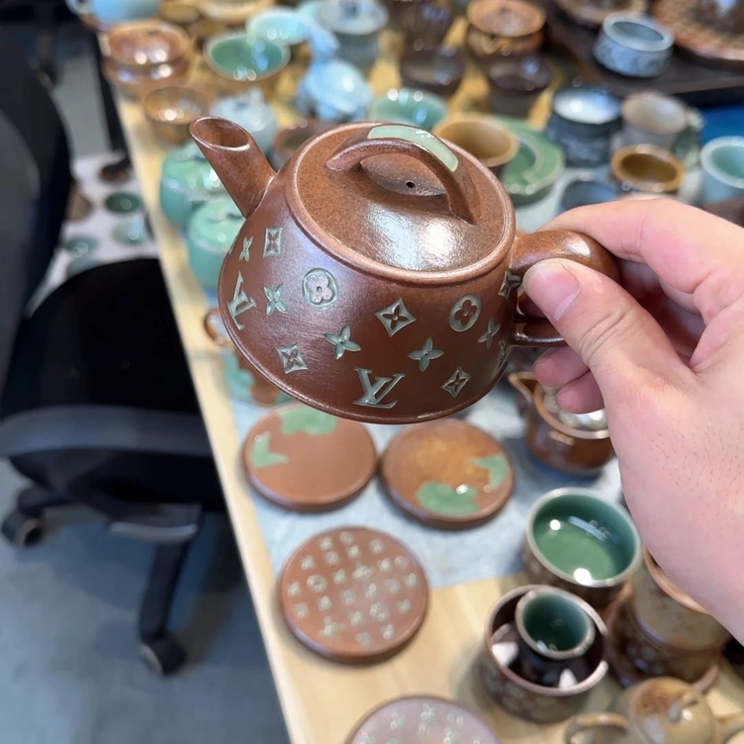 小金茶具青瓷茶器