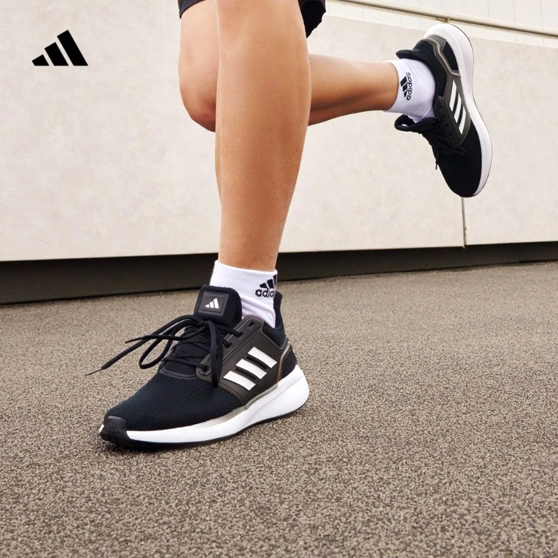 阿迪达斯官方男款随心畅跑舒适跑步运动鞋adidas EQ19 RUN JR0247