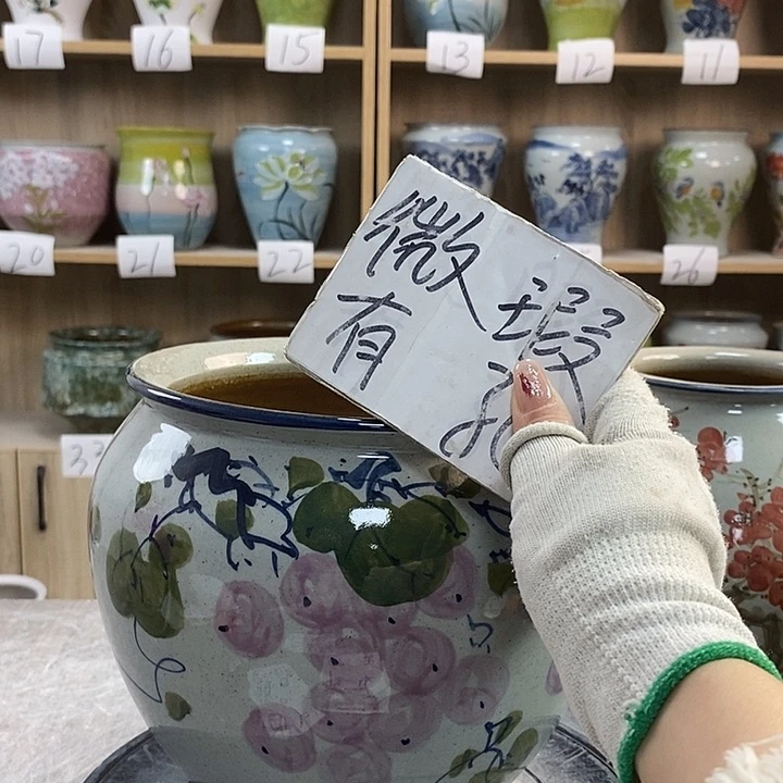 缸23xc景德镇陶瓷花盆