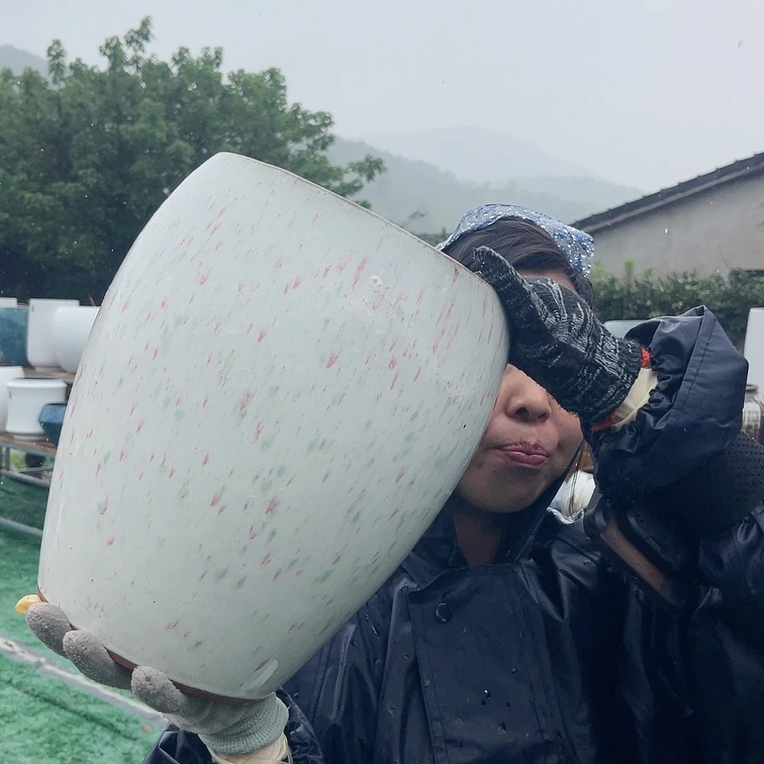 紫砂花盆王嫂花盆0611-161高29 口20