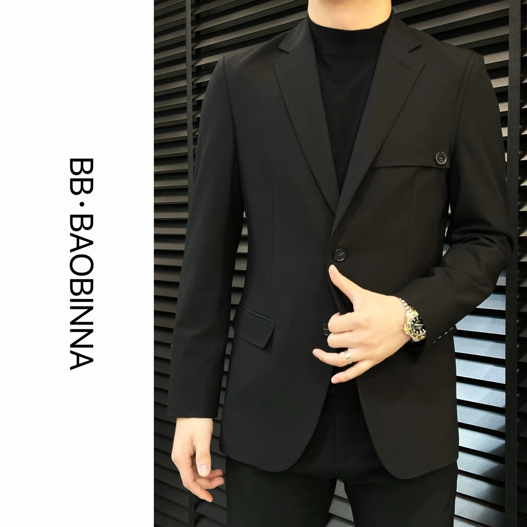 小野· 男装 | 男士高端醋酸莱赛尔结构工艺修身西服6031