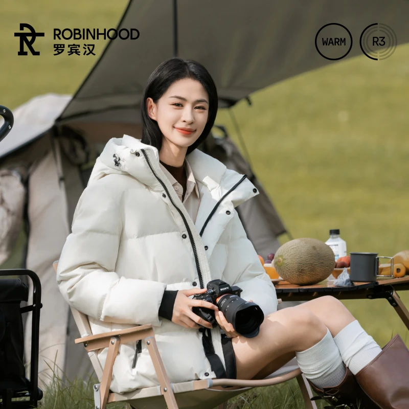 【杨超越同款】罗宾汉皓月短款极简连帽男女同款大气保暖外套-G
