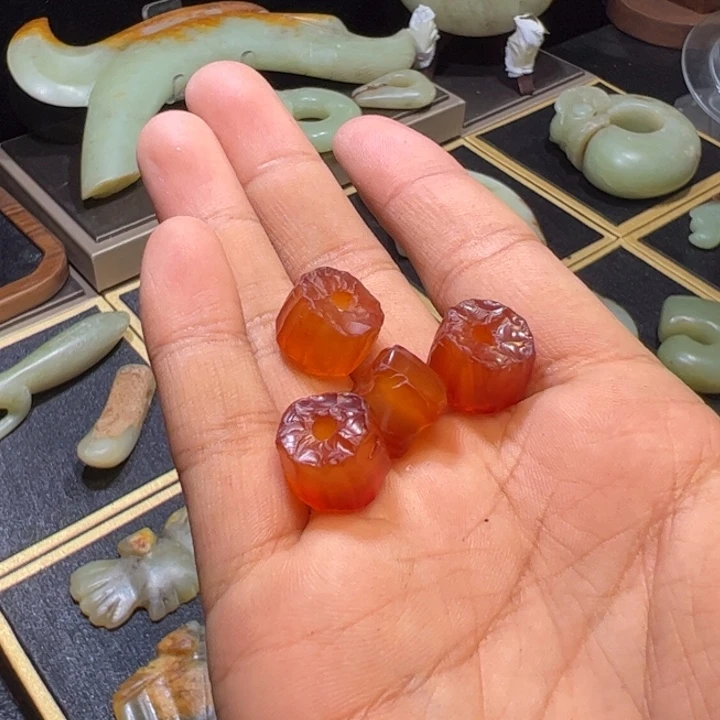 杰***茶玉玉摆件珠子器形