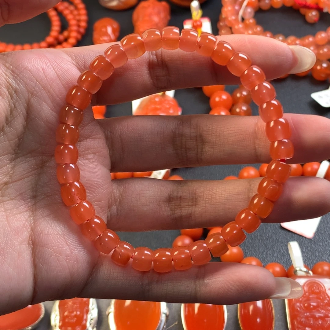 南红玛瑙未镶嵌手串