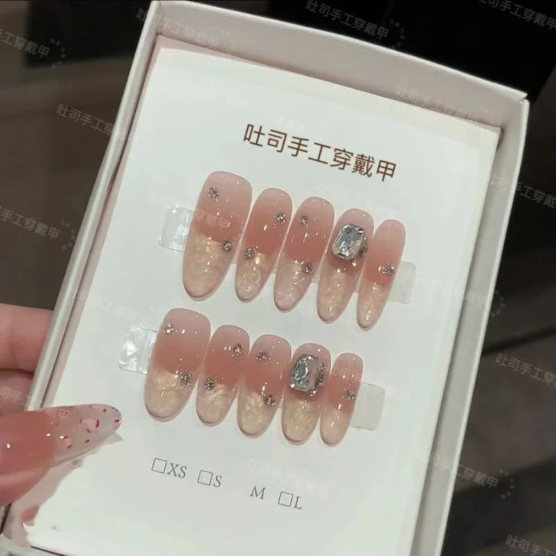 【盛夏蔷薇】贝母螺纹百搭钻球小众款穿戴甲