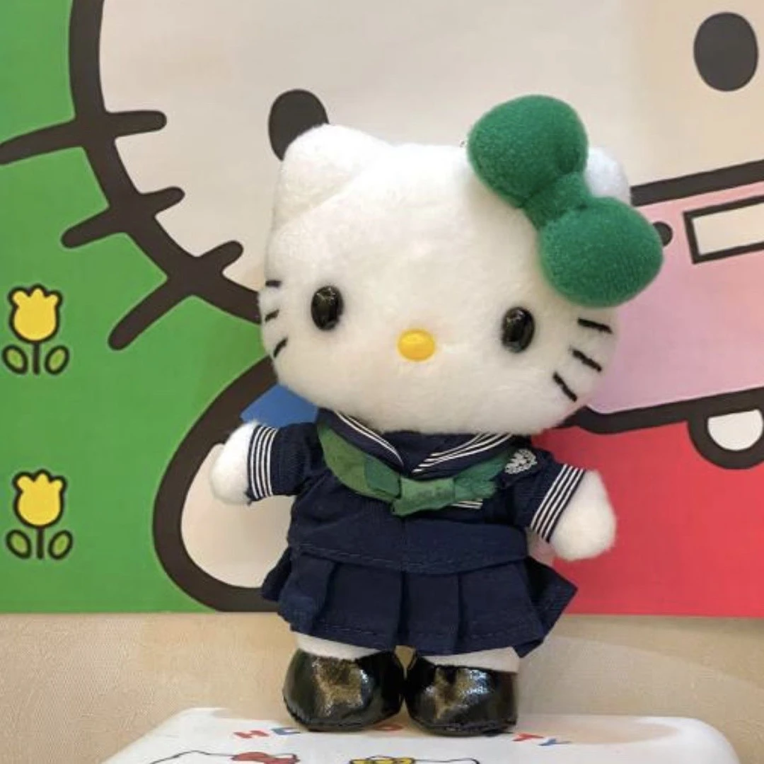 水手服书包挂件毛绒清新风包挂件kitty挂件钥匙扣hellokitty玩偶