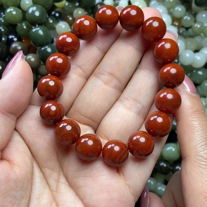 透闪石质玉未镶嵌手链卡12