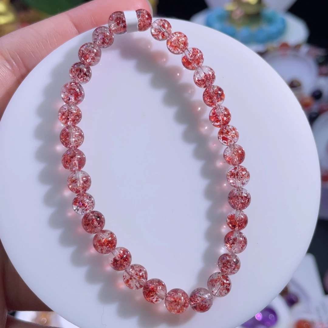 未镶嵌手链水晶金草莓手链