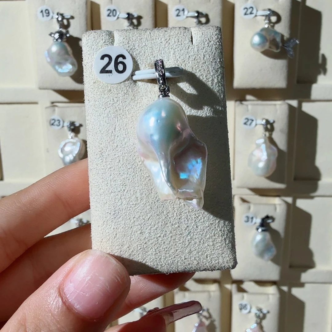 项链淡水珍珠合金