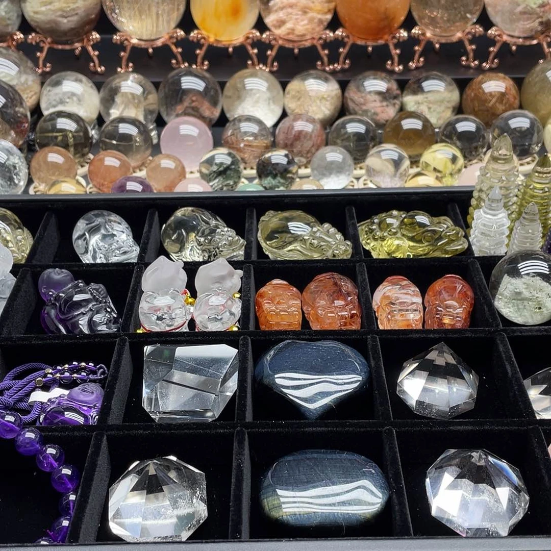 水晶珠宝半成品未镶嵌清*