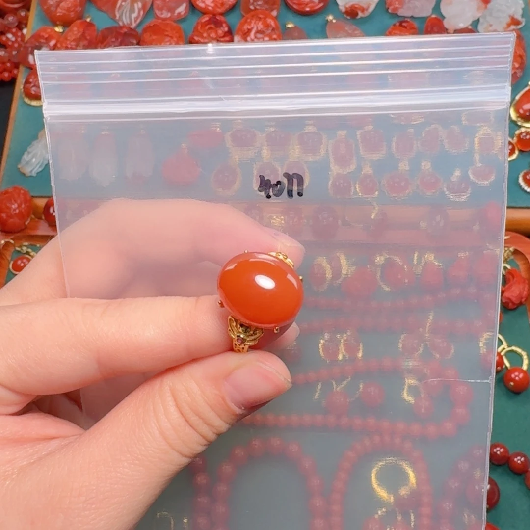 南红玛瑙南红银S925镶嵌