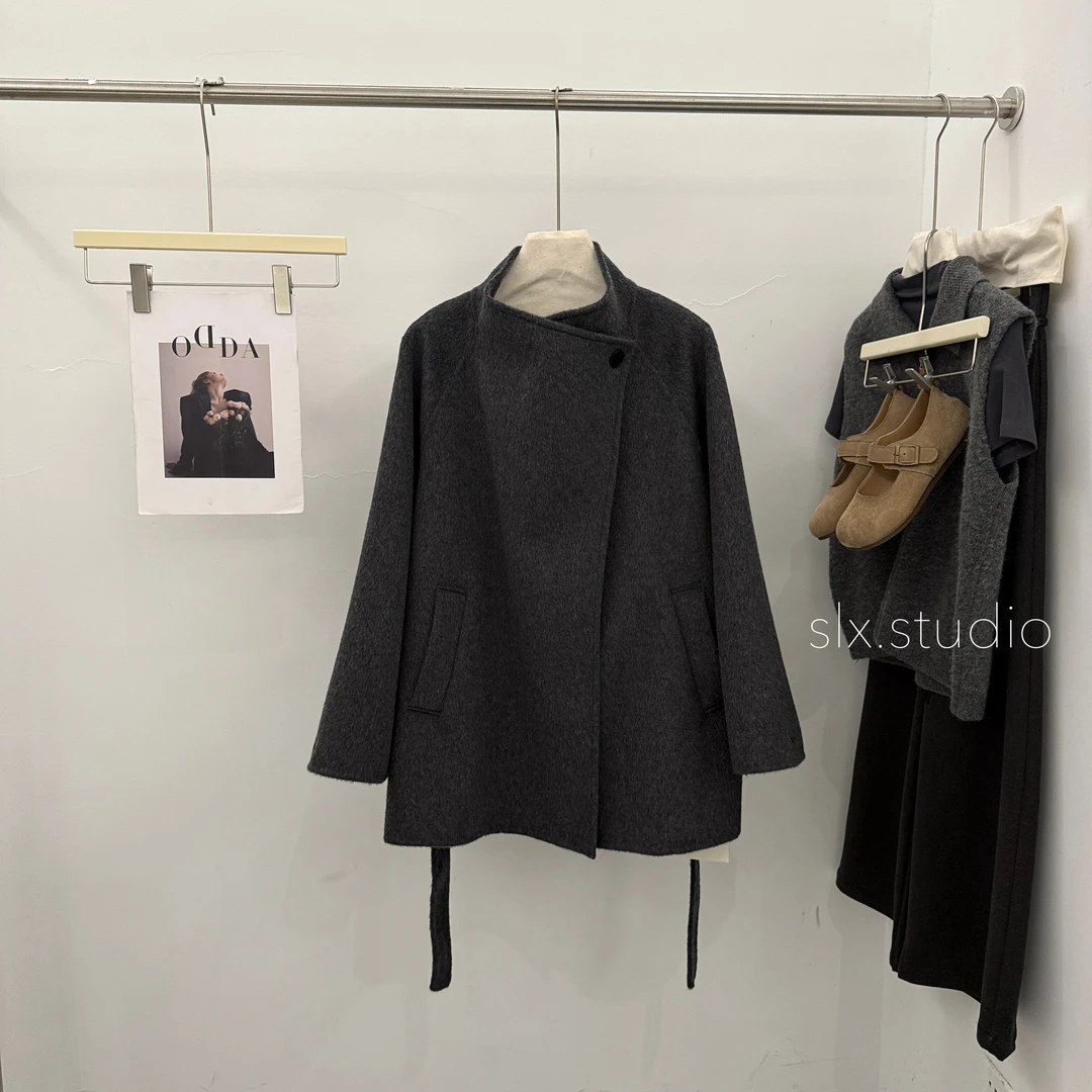 slx@ 9609 中长款羊毛外套