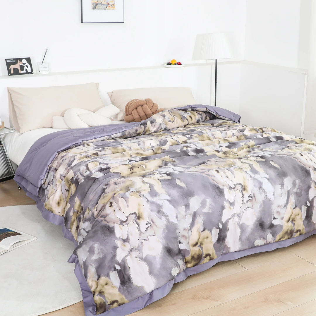 J【韵然】长绒棉贡缎春秋被200*230cm