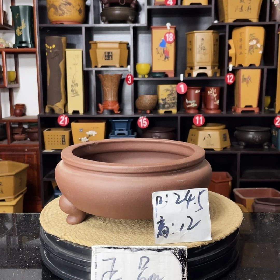 紫砂D-婉秋紫砂花盆