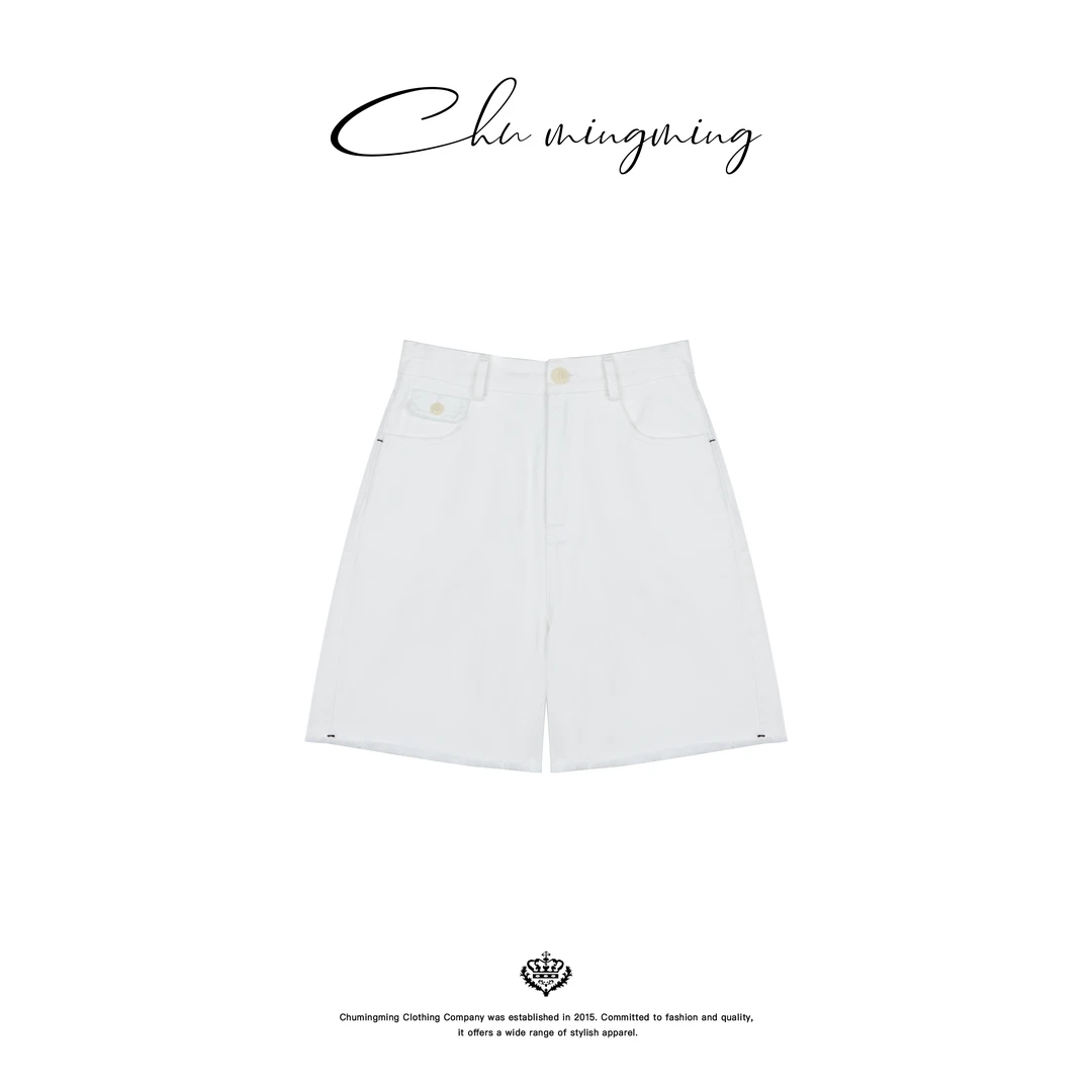 【CHU/2025SSNEW】原创设计《朵卷》牛仔五分裤XYWH2501