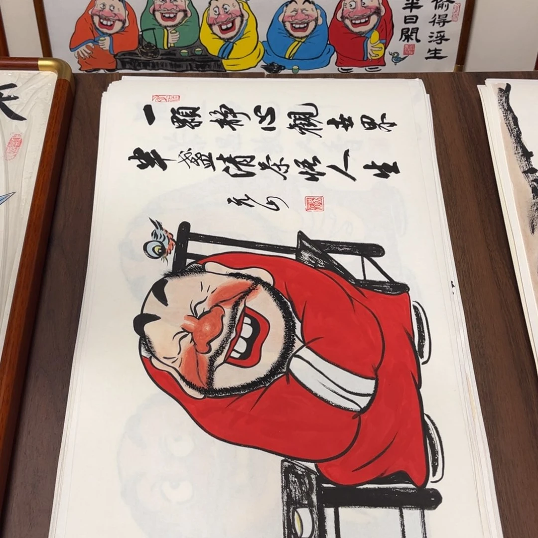 国画纯手绘禅意画作品