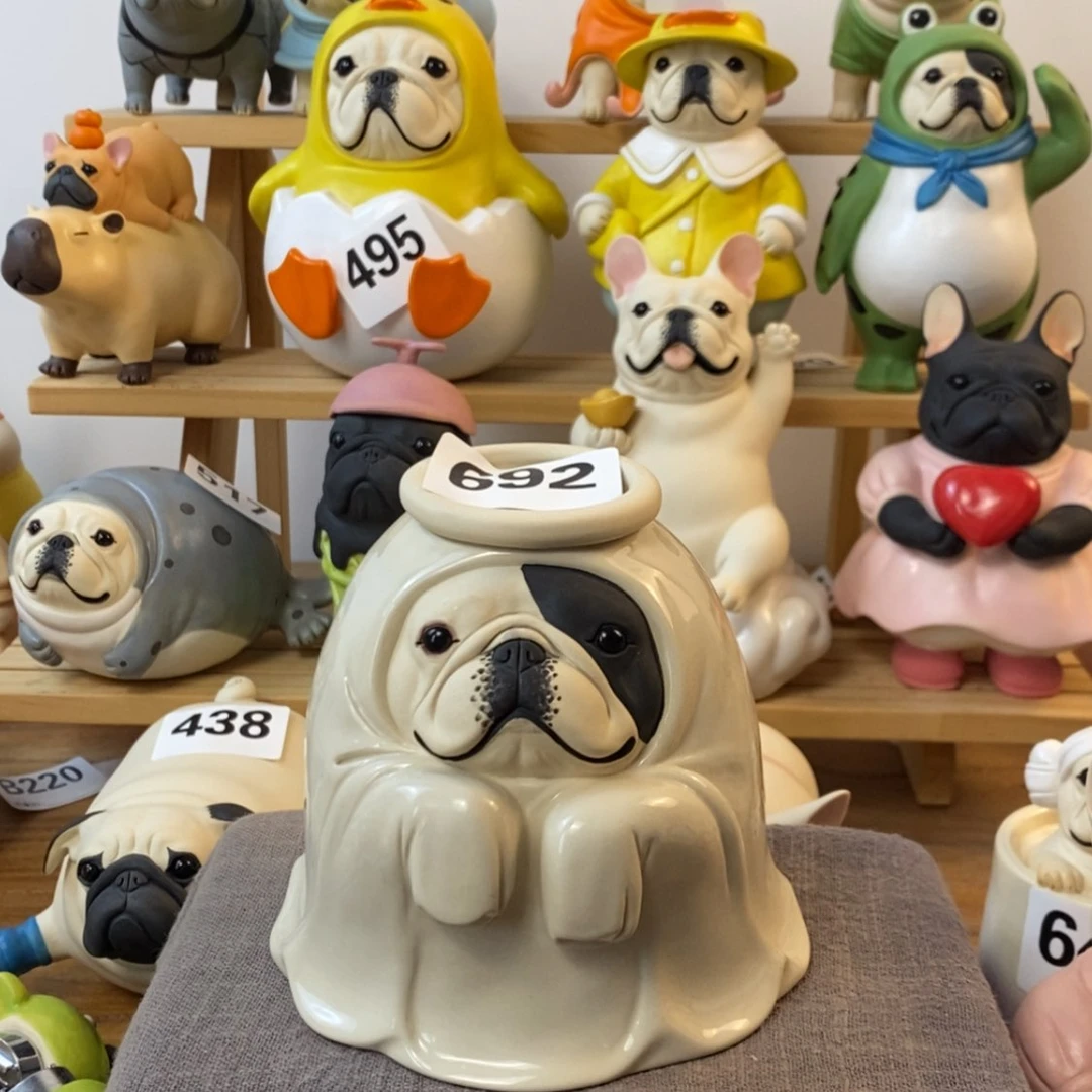 【闪购商品】692黑白花幽灵杯陶瓷周边