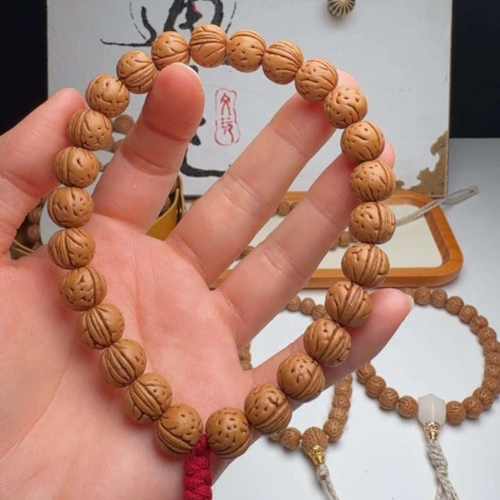 桃核手串11➕脐中脐手持