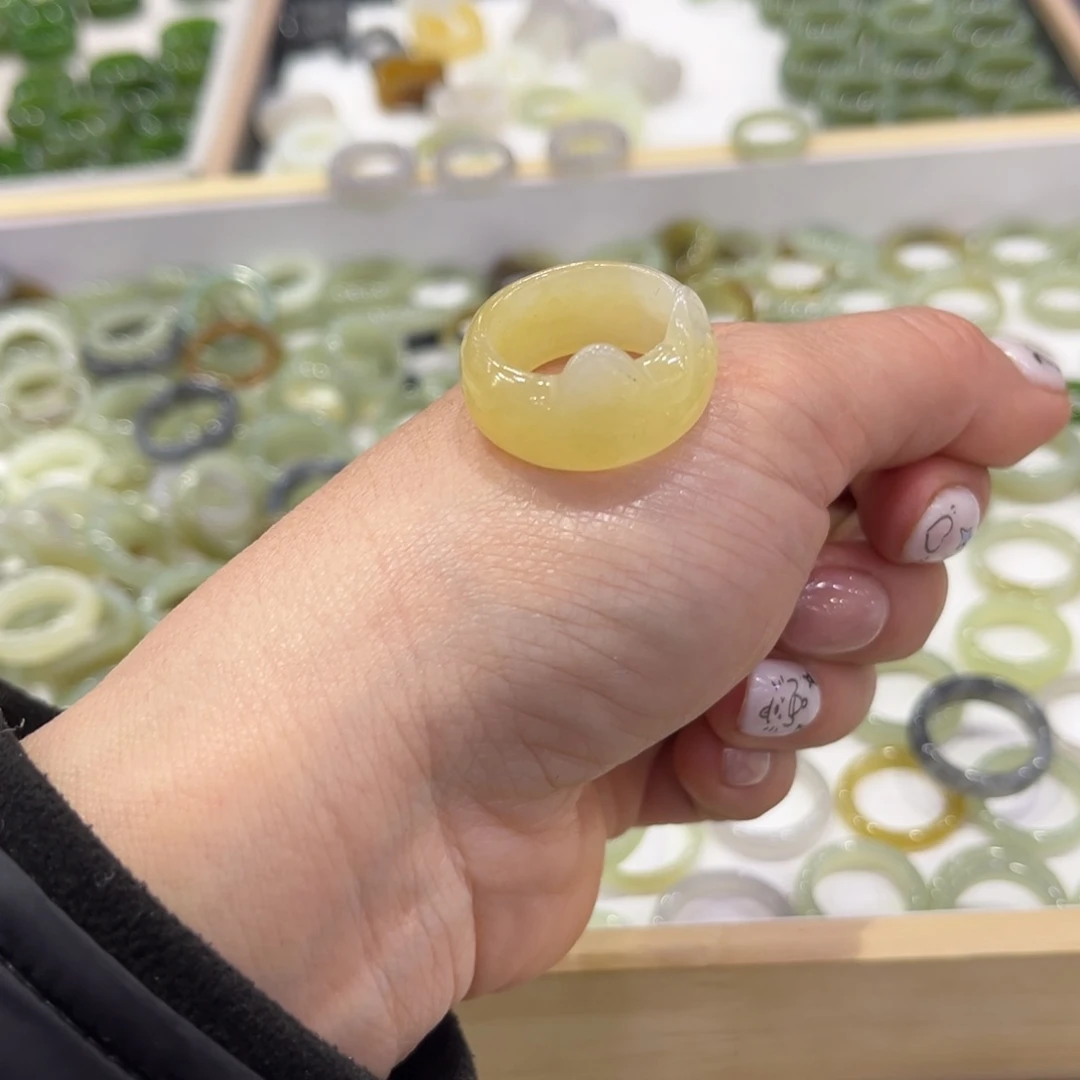 和田玉戒指未镶嵌❤