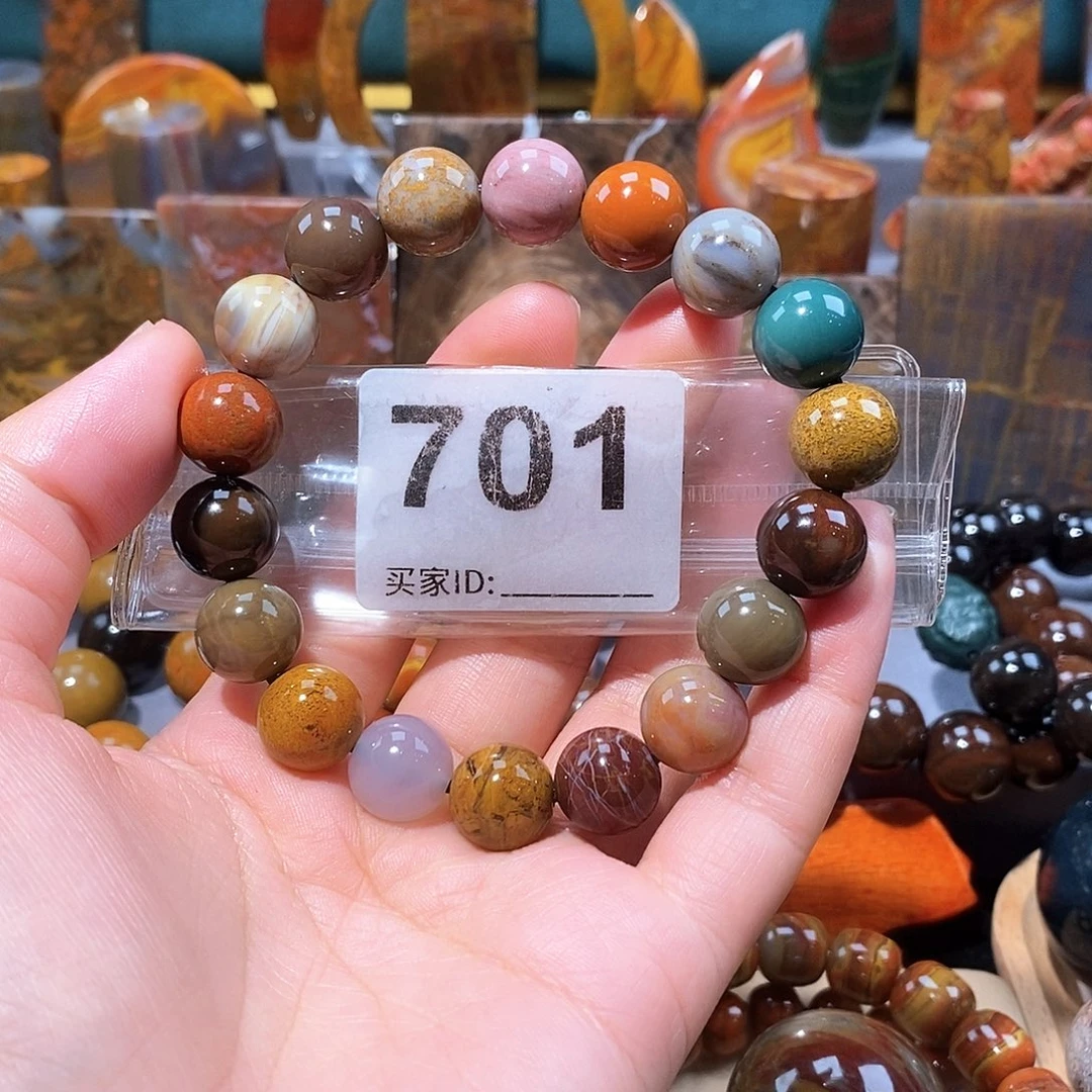 硅化玉天然北票硅化玉手串未镶嵌天然北票硅化玉手串