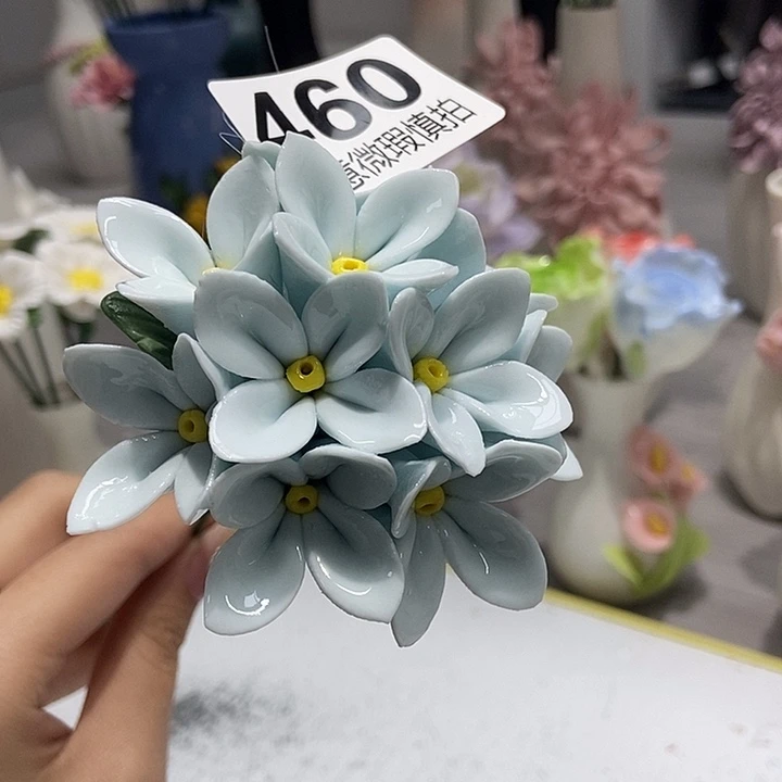 陶瓷纯手工捏花设计