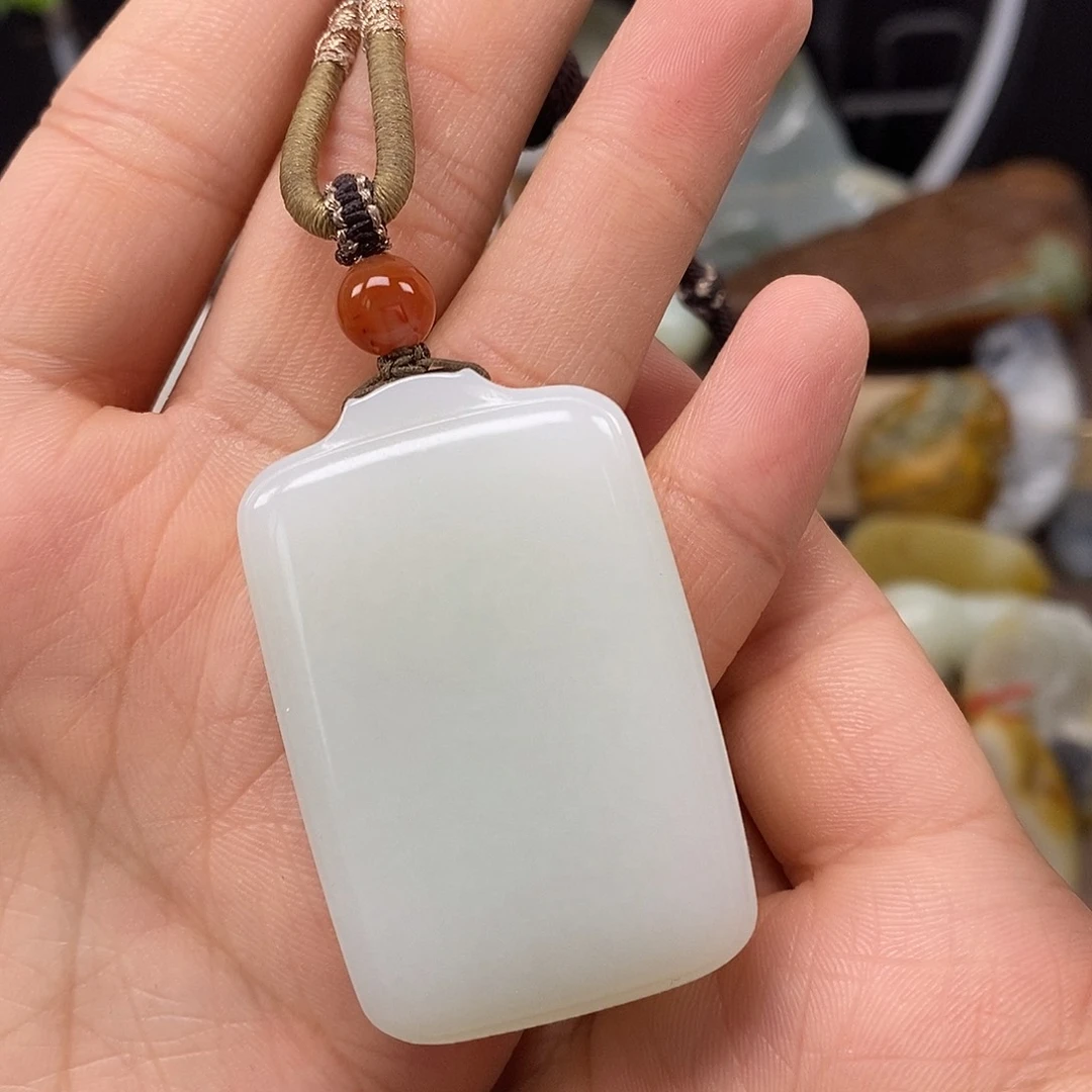 和田玉未镶嵌颈饰7