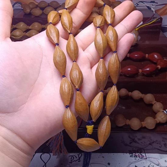 橄榄核手串/手链橄榄核三花柳叶脖挂1.2