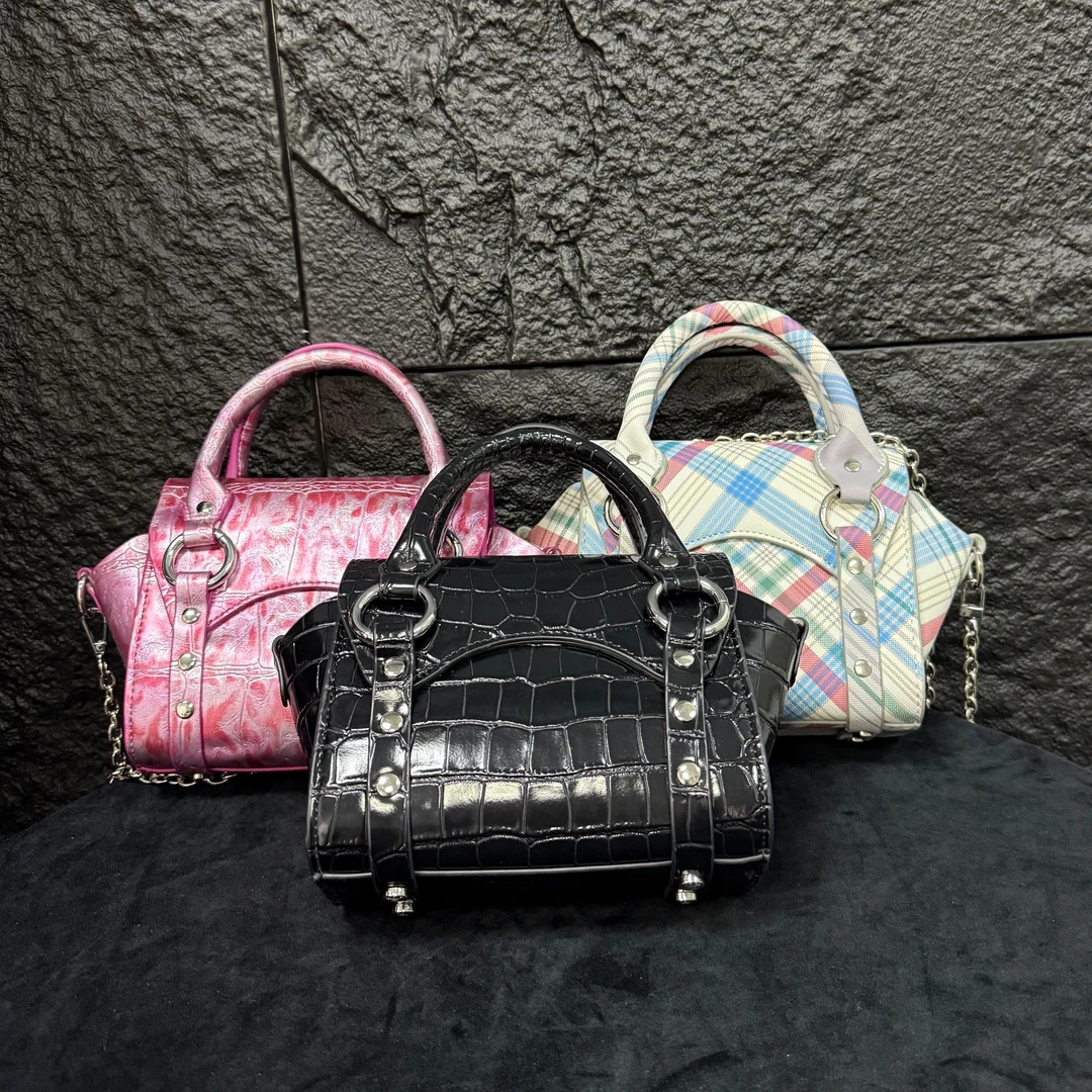 土星Betty手提包斜跨单肩手提机车包小众高级y2k