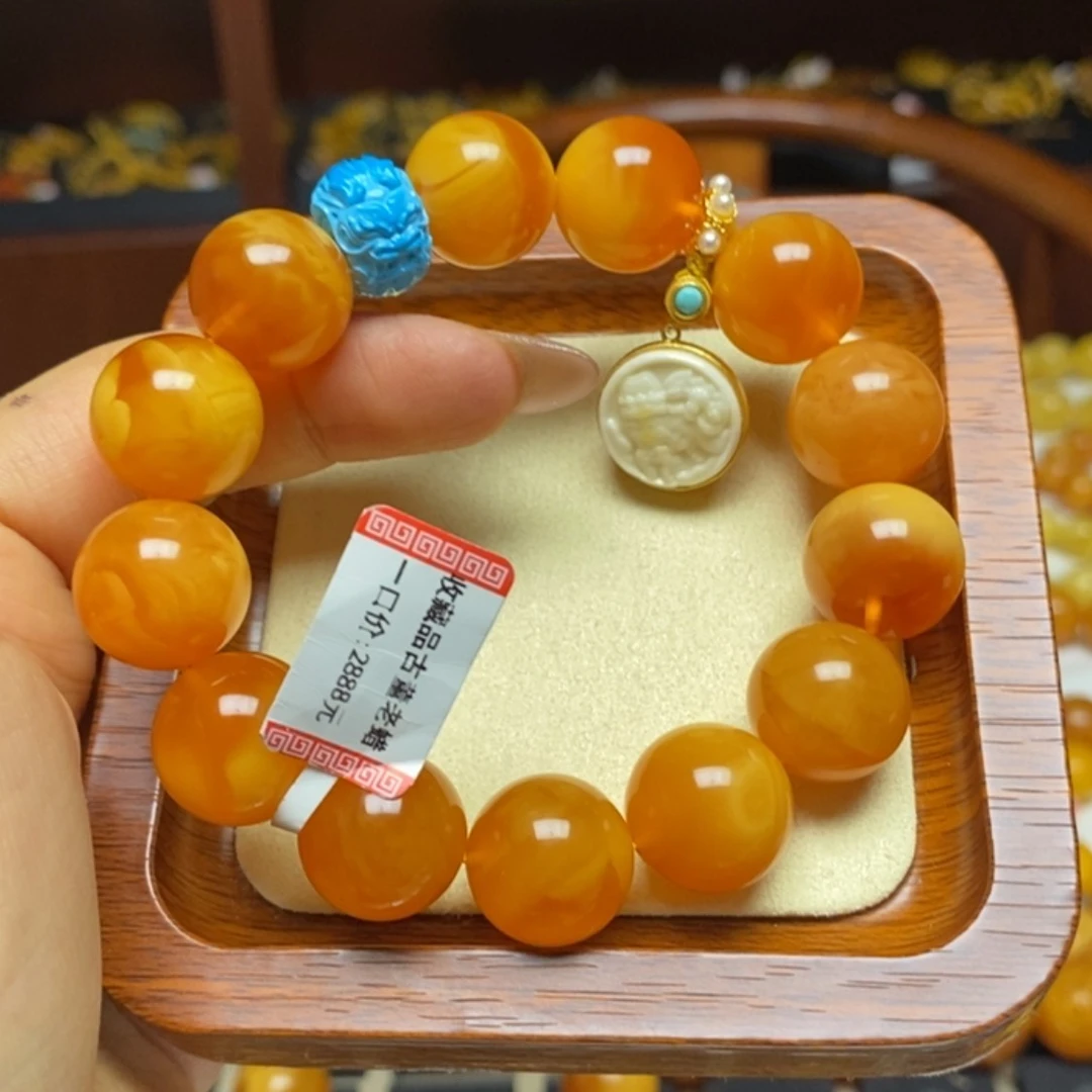 【闪购商品】蜜蜡手链未镶嵌手串