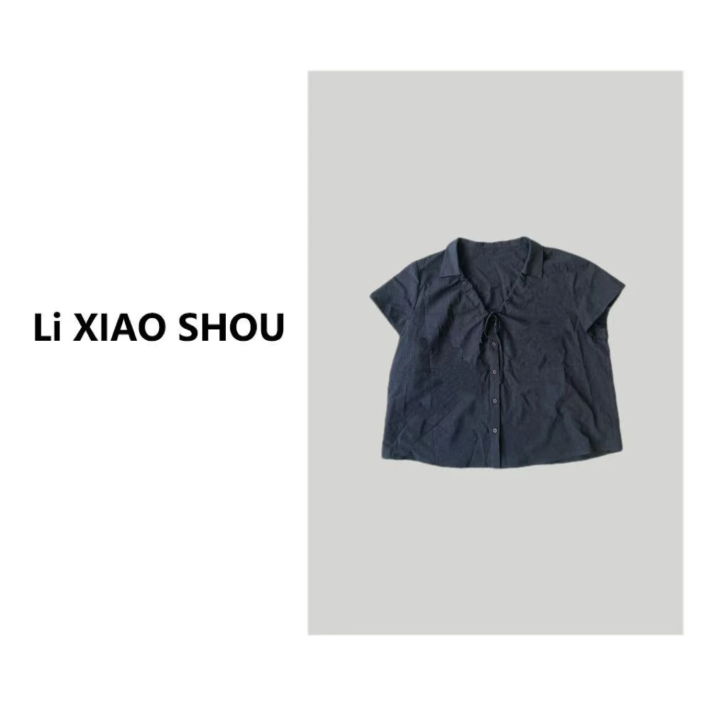 【李小瘦大码女装】新款韩版显瘦薄款小衫女1168D