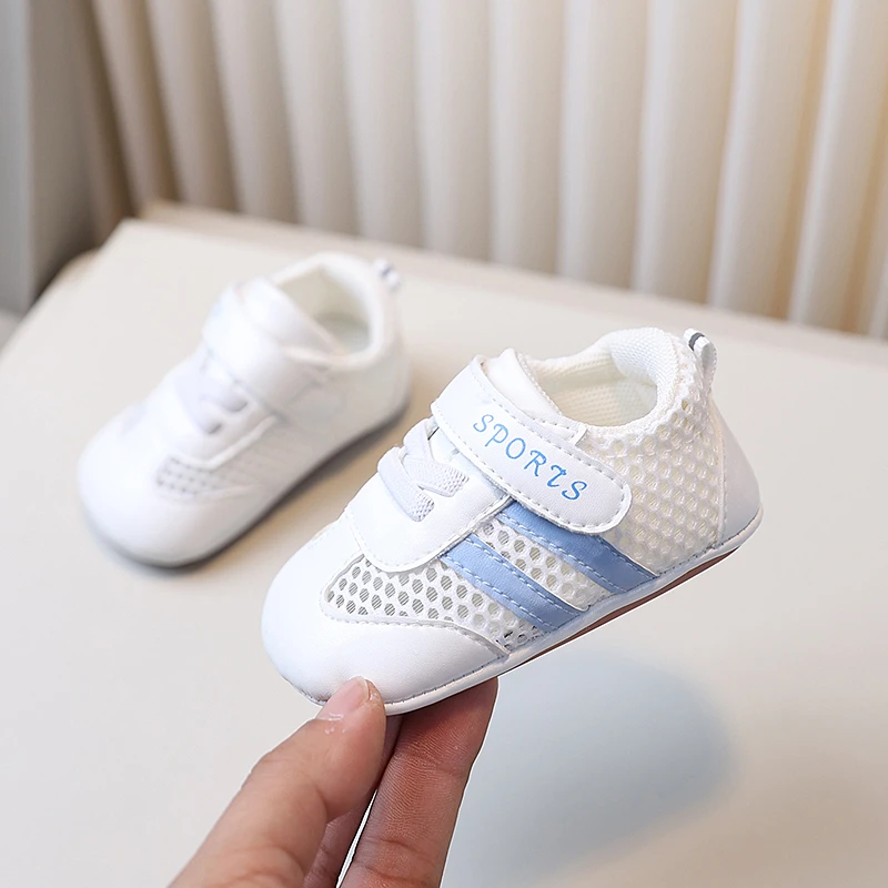 春夏季0-1岁宝宝软底学步鞋小童透气网面鞋3-6-12个月婴幼儿童鞋8