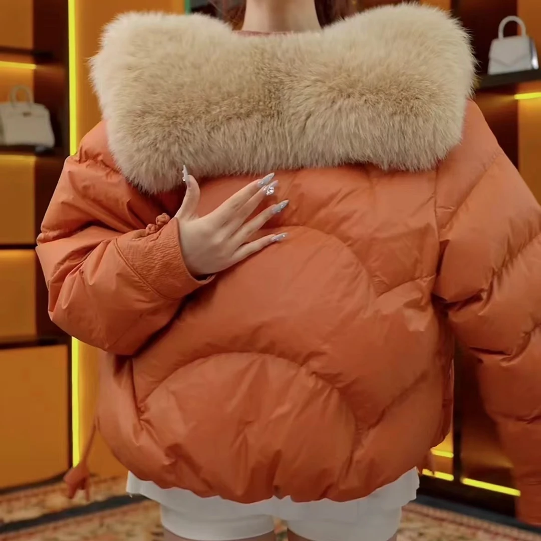 24年 冬季减龄时尚百搭保暖新款羽绒服Q24DY1870大毛领