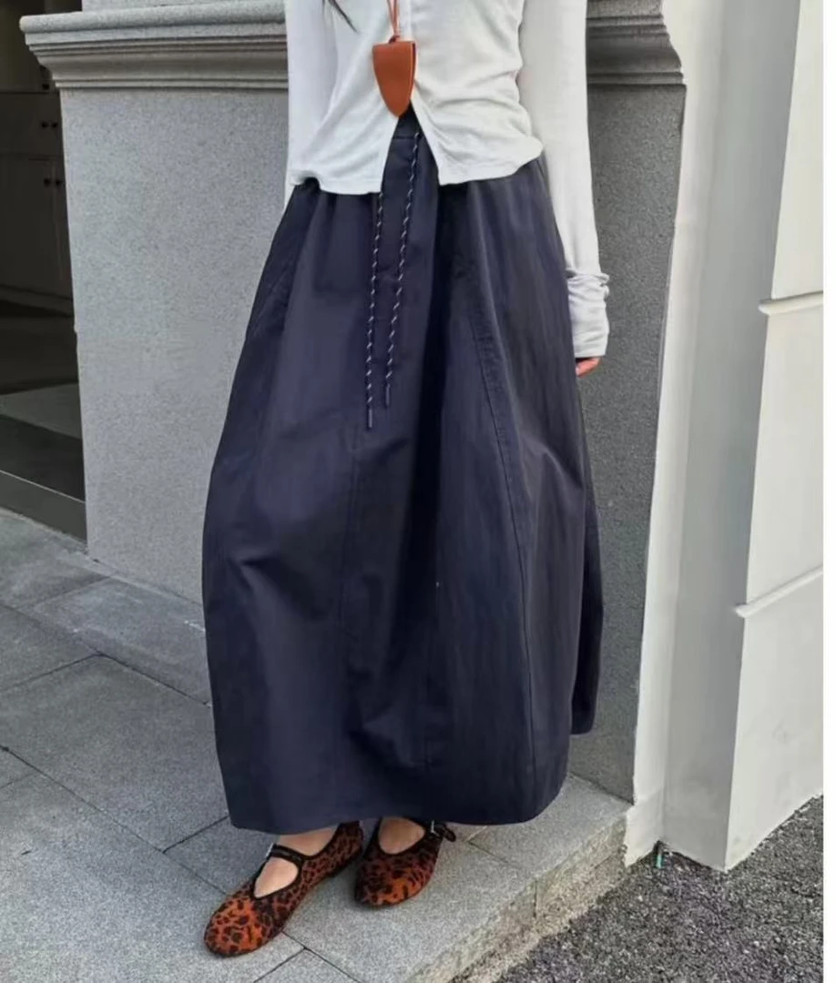 lin’家夏天新款，巨好穿，【南瓜裙】老钱风百搭半身裙- 5769