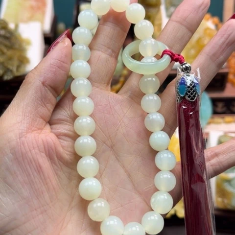 岫玉挂件未镶嵌手链