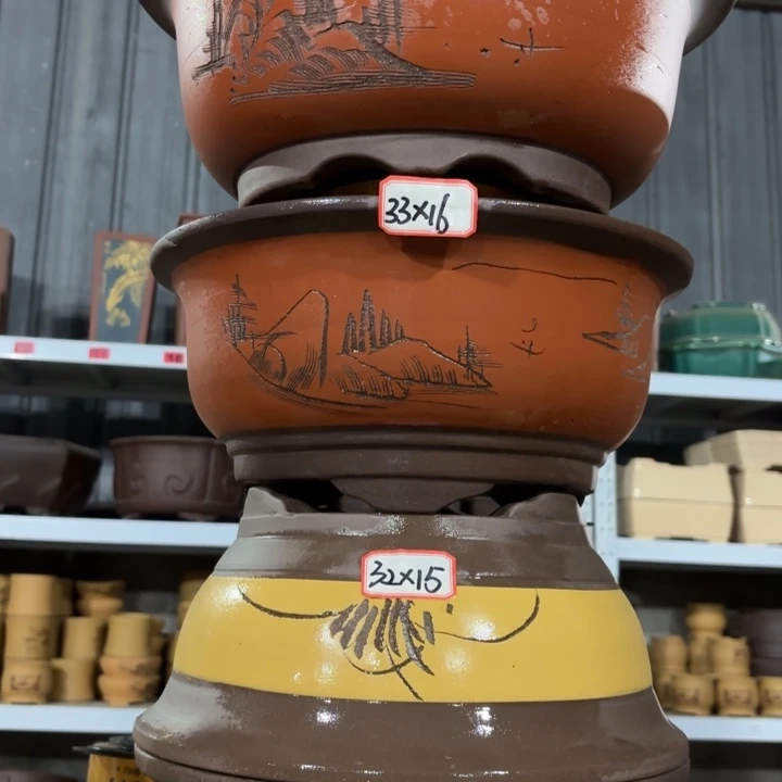 紫砂花盆             100-4