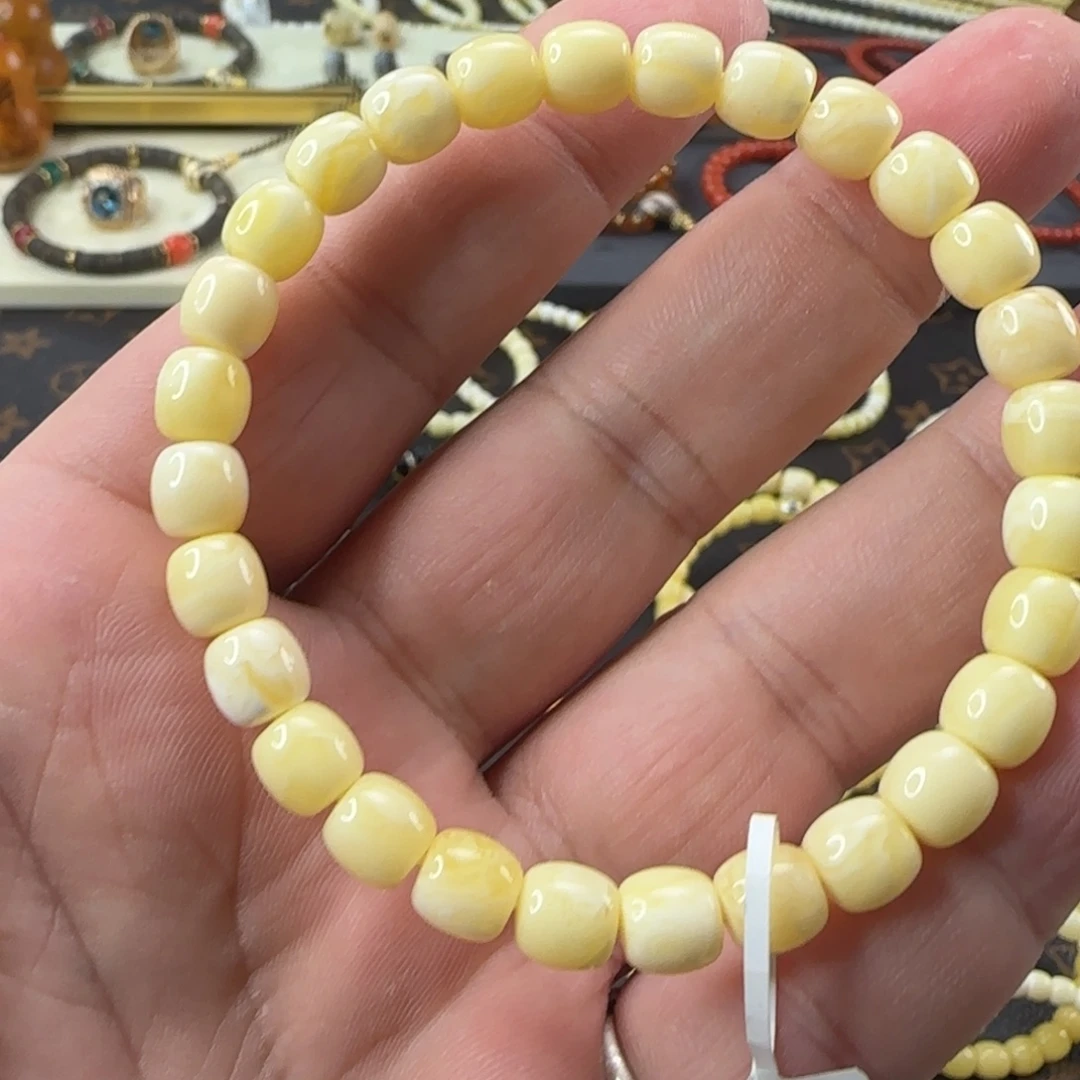 不***了蜜蜡未镶嵌手串7mm蜜蜡单圈